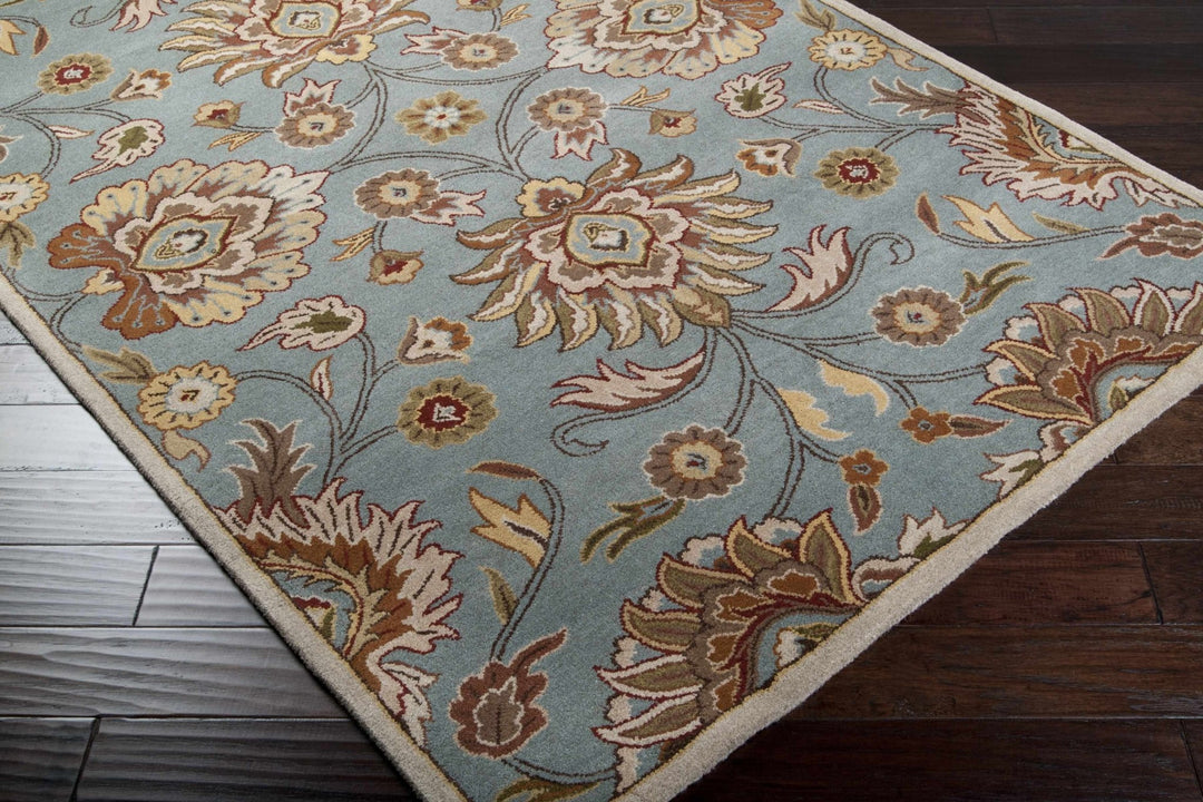 Bannock Traditional Floral Design Gray And Beige Rug - The Rug Decor