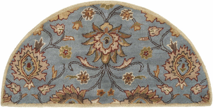 Bannock Traditional Floral Design Gray And Beige Rug - The Rug Decor