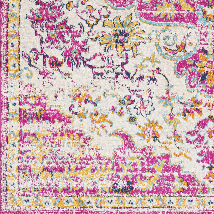 Barceloneta Pink And Ivory Traditional Style Area Rug