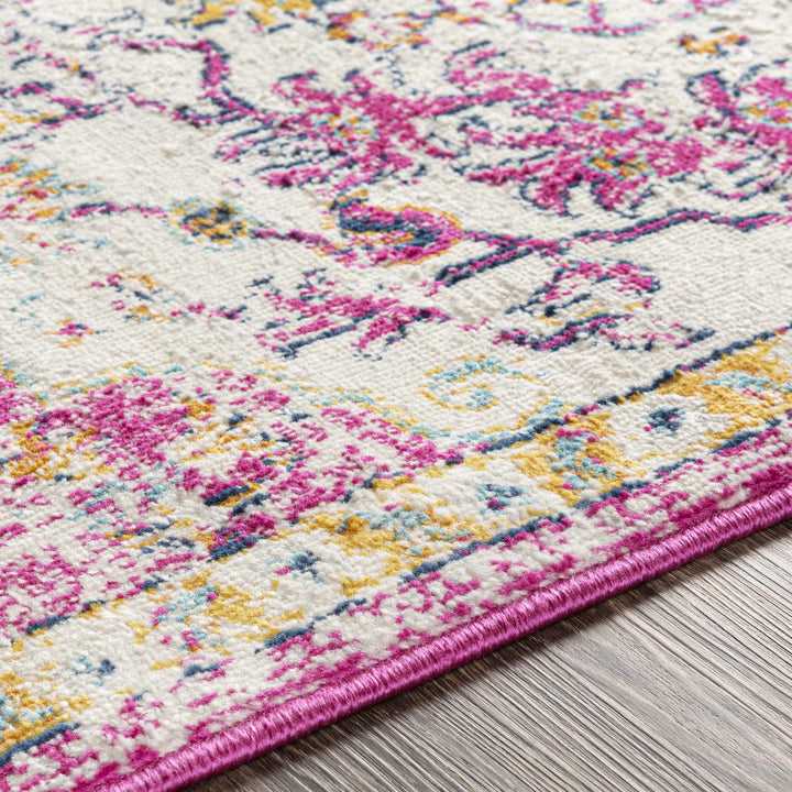 Barceloneta Pink And Ivory Traditional Style Area Rug