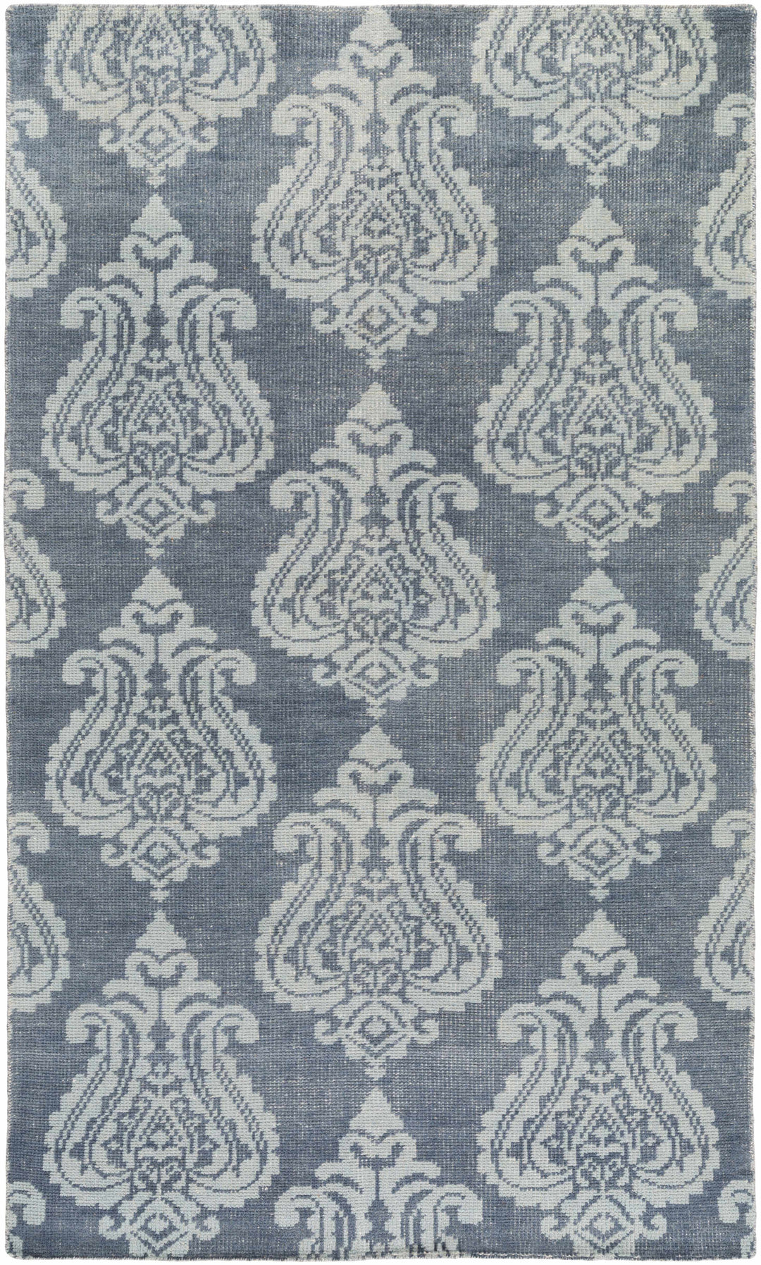 Bargersville Traditional Gray Style Hand Knotted Wool Area Rug