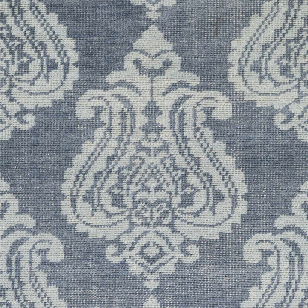 Bargersville Traditional Gray Style Hand Knotted Wool Area Rug