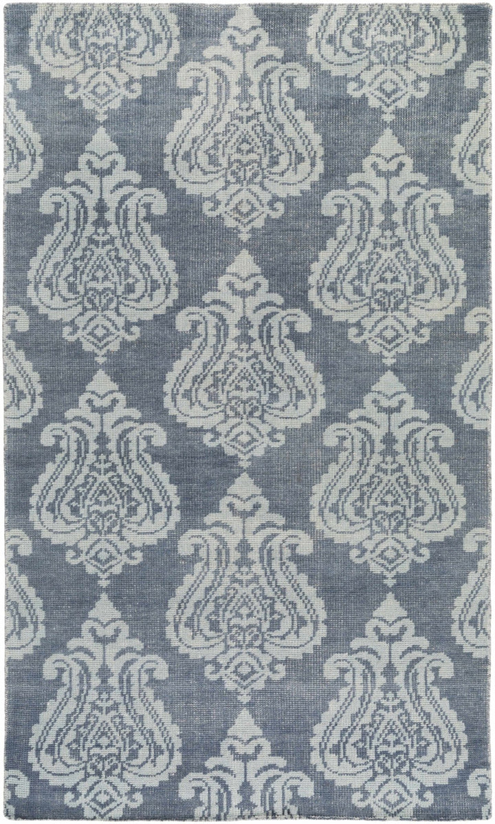 Bargersville Traditional Gray Style Hand Knotted Wool Area Rug - The Rug Decor