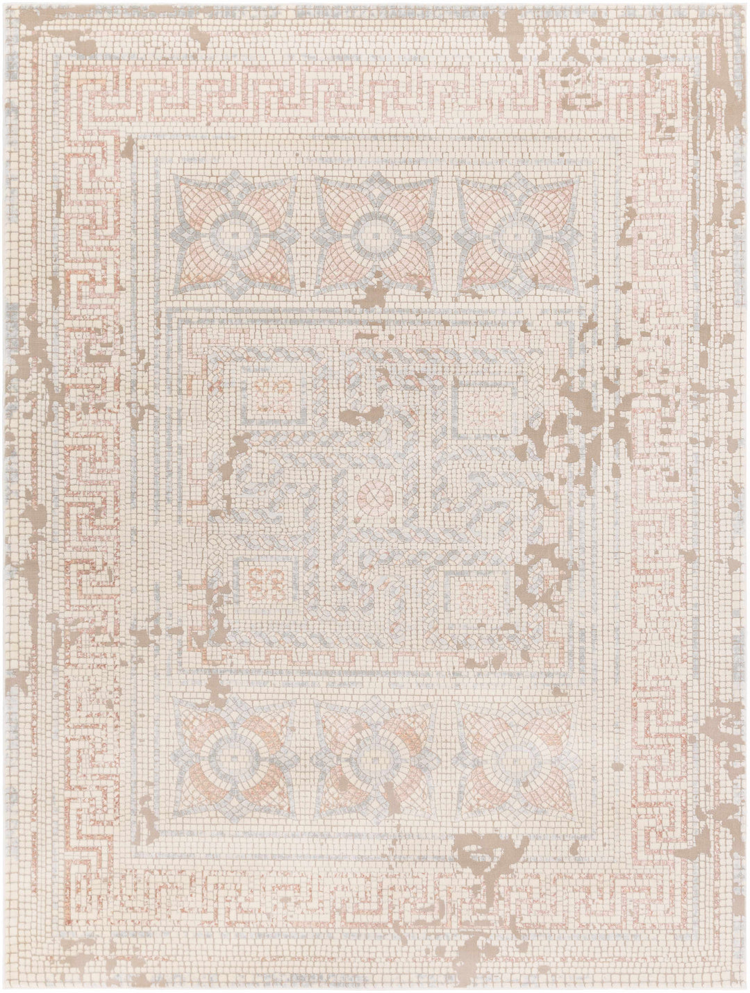 Barto Traditional Style Ivory And Beige Area Rug