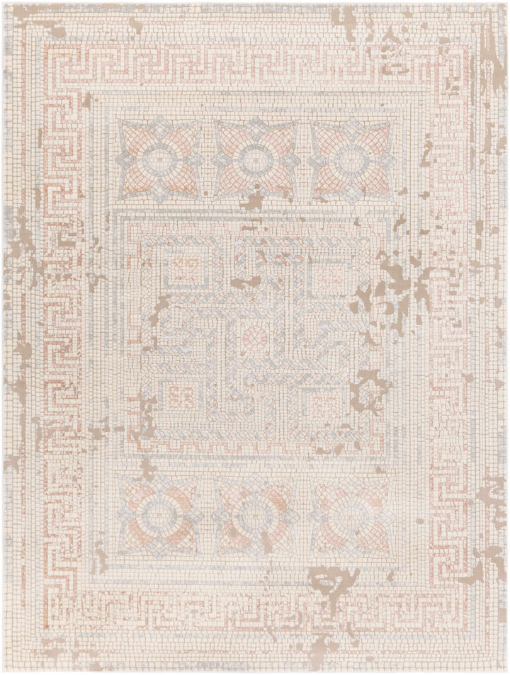 Barto Traditional Style Ivory And Beige Area Rug