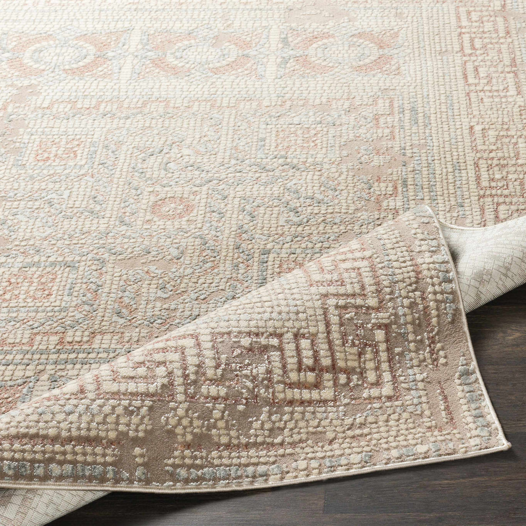 Barto Traditional Style Ivory And Beige Area Rug