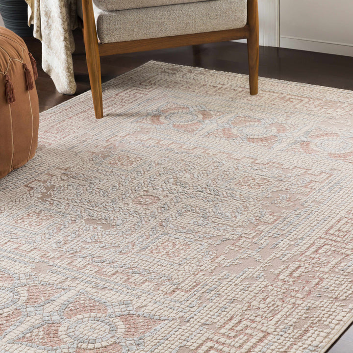 Barto Traditional Style Ivory And Beige Area Rug