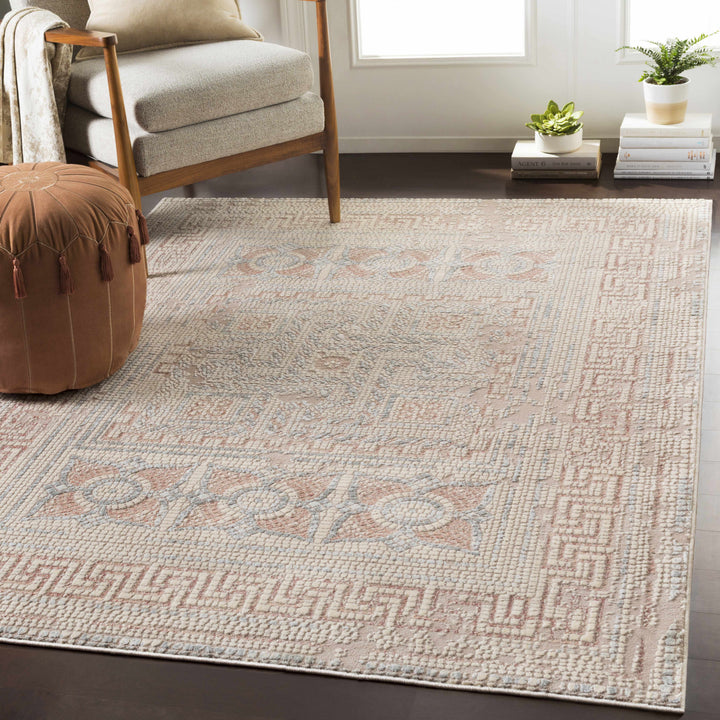 Barto Traditional Style Ivory And Beige Area Rug