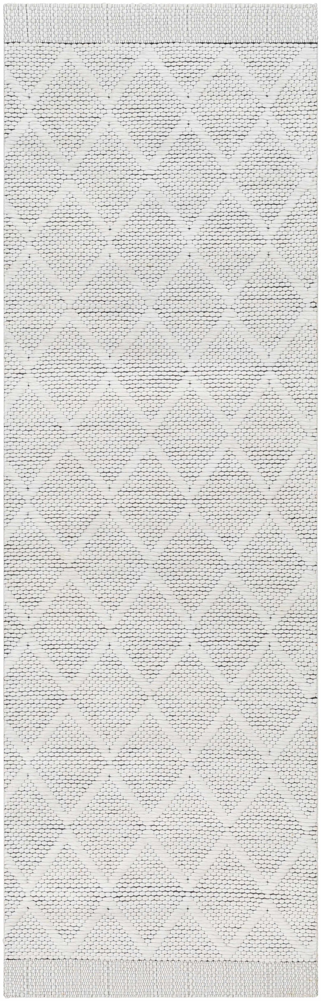 Bartimaeus Modern Geometrical White Area Rug