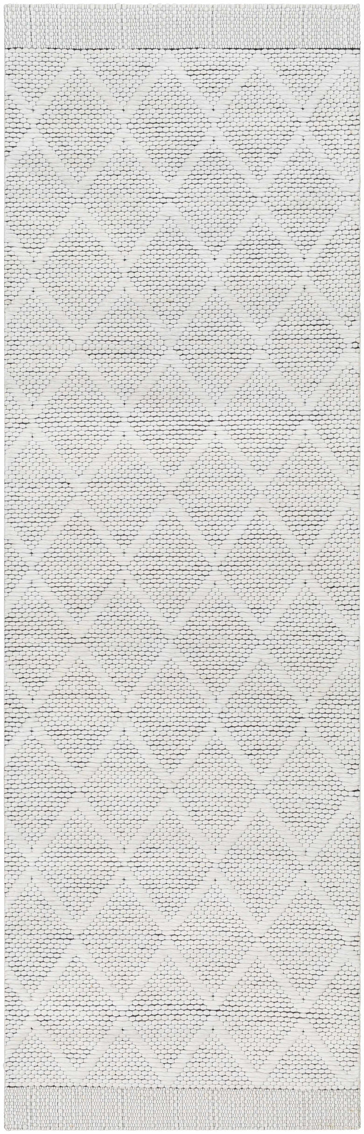 Bartimaeus Modern Geometrical White Area Rug