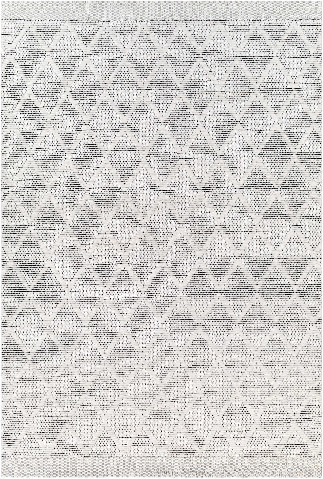 Bartimaeus Modern Geometrical White Area Rug