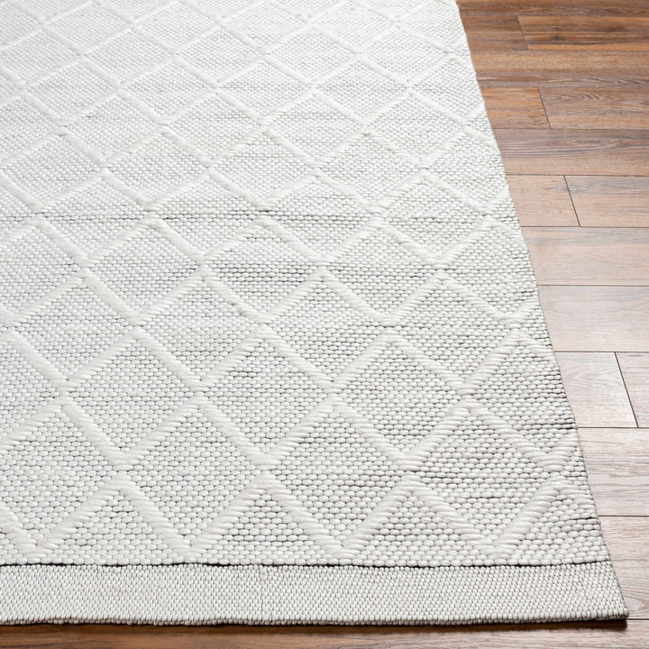 Bartimaeus Modern Geometrical White Area Rug