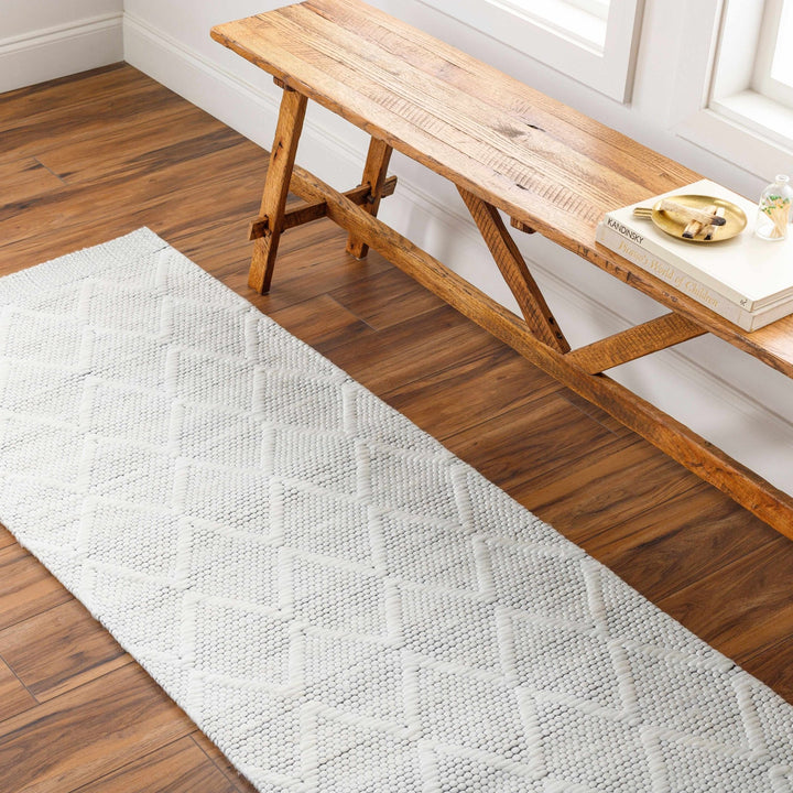 Bartimaeus Modern Geometrical White Area Rug - The Rug Decor