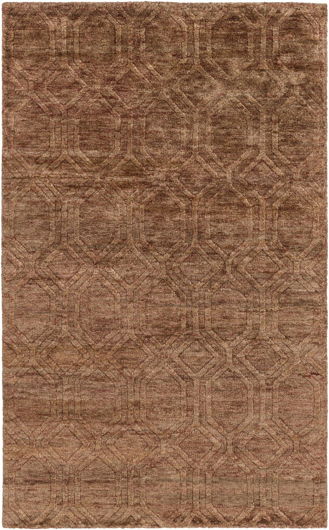 Bartlett Brown Contemporary Style Hand Knotted Area Rug - The Rug Decor
