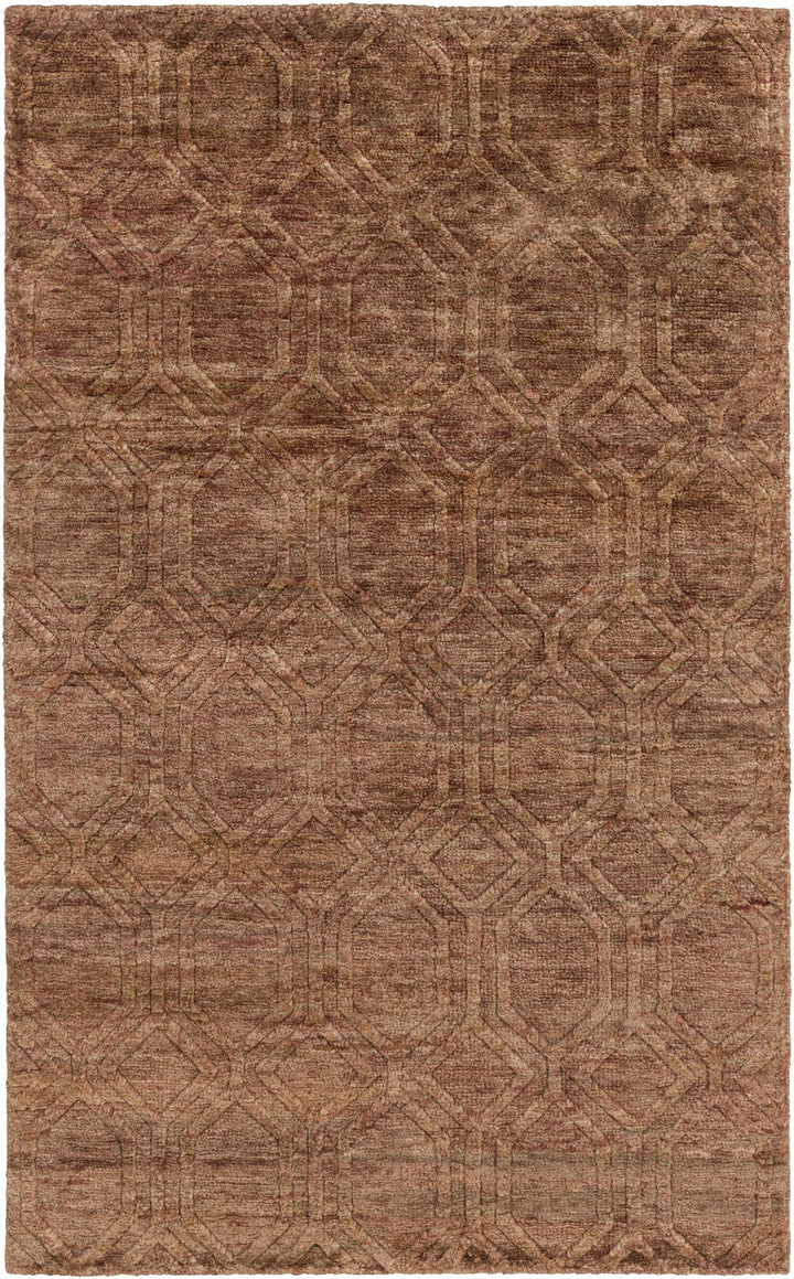 Bartlett Brown Contemporary Style Hand Knotted Area Rug - The Rug Decor