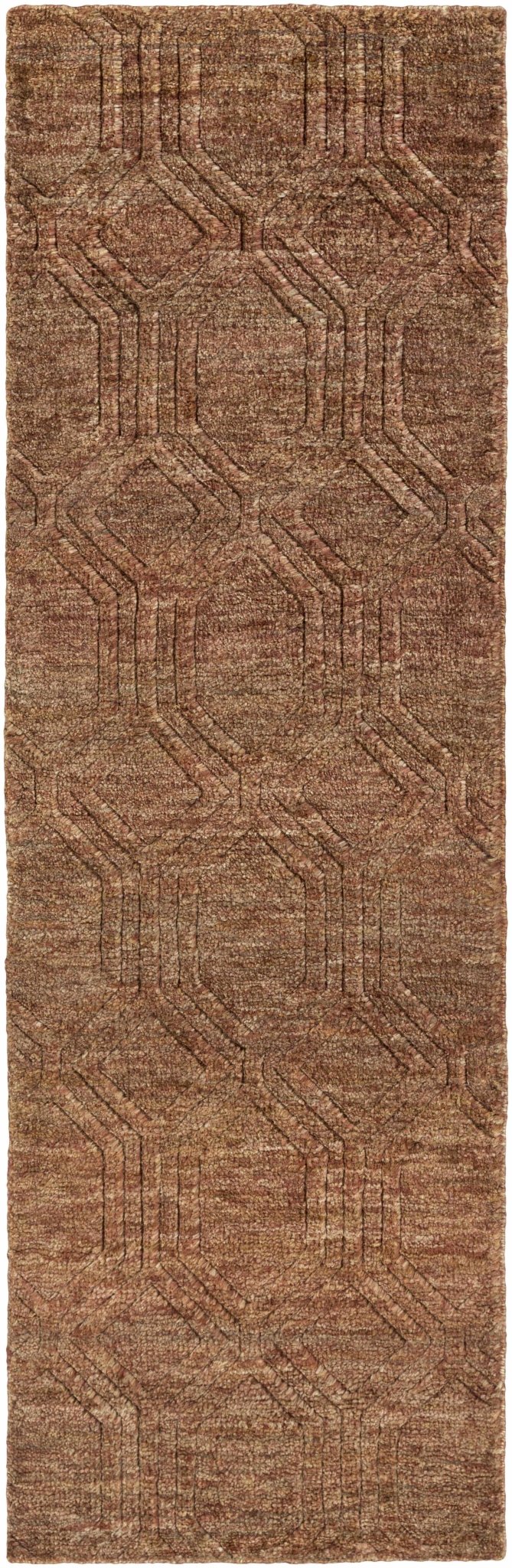 Bartlett Brown Contemporary Style Hand Knotted Area Rug - The Rug Decor