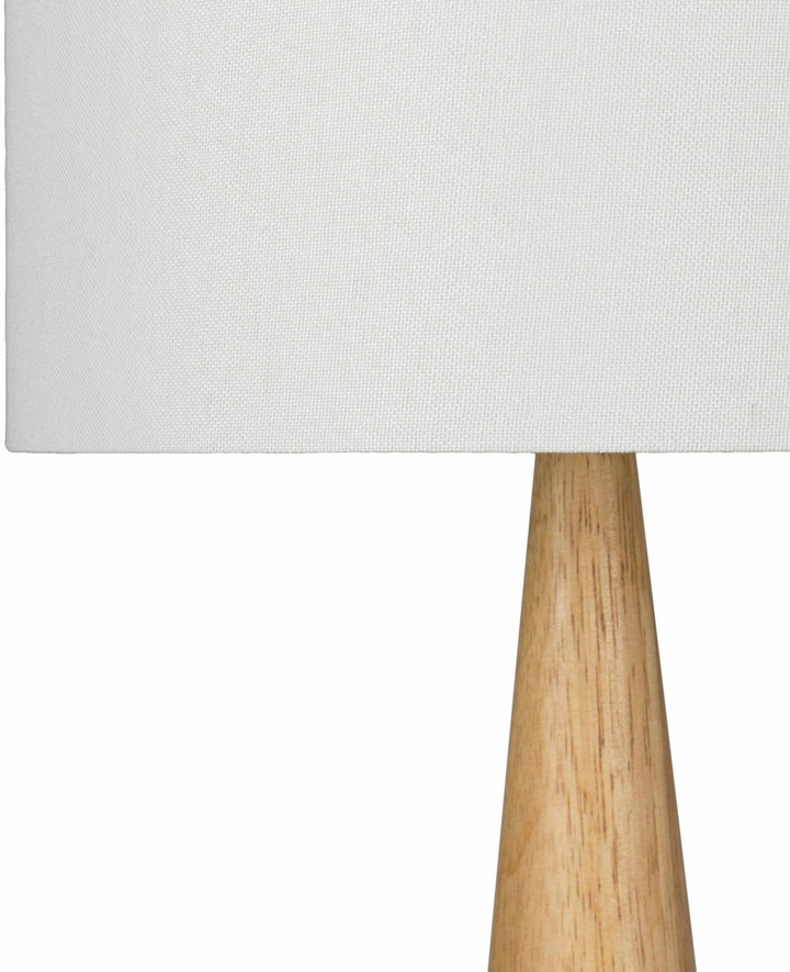 Baugo Contemporary White Ceramic Table Lamp - The Rug Decor