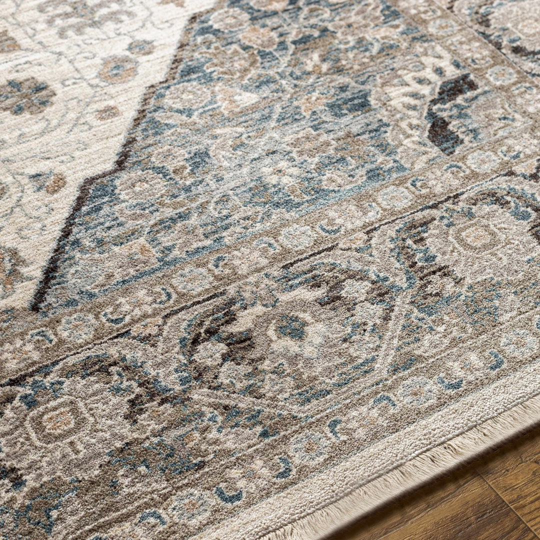Baychester Traditional Brown Machine Woven Area Rug - The Rug Decor