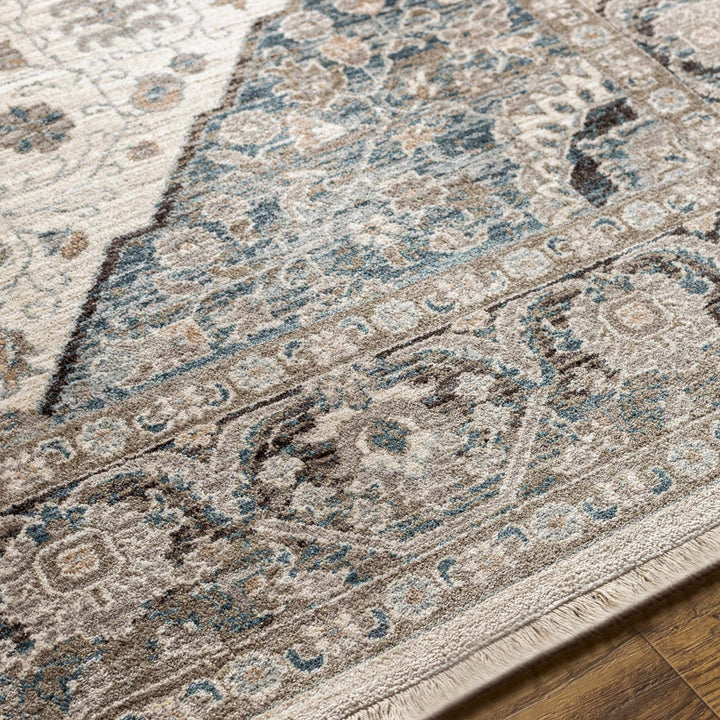 Baychester Traditional Brown Machine Woven Area Rug - The Rug Decor