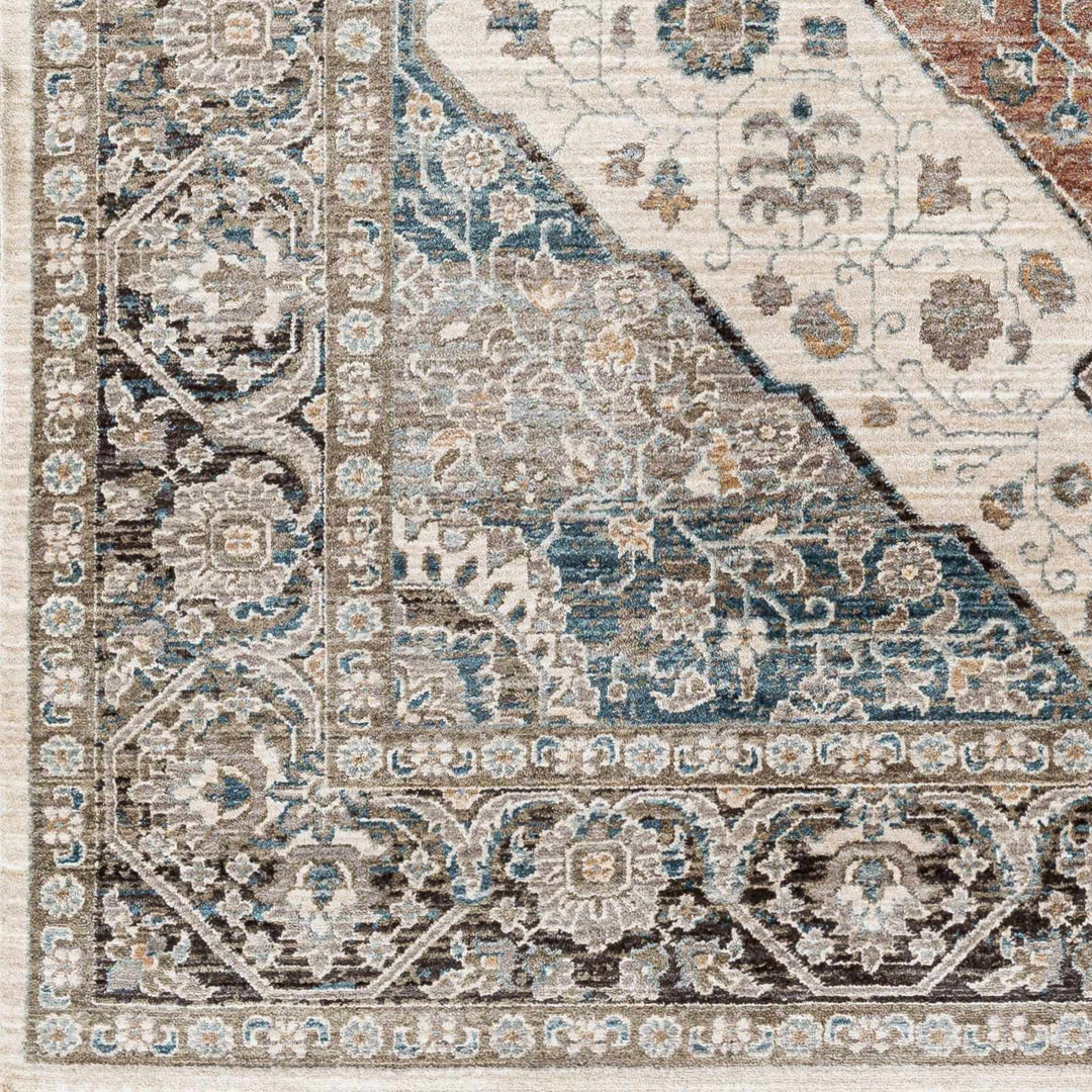 Baychester Traditional Brown Machine Woven Area Rug - The Rug Decor