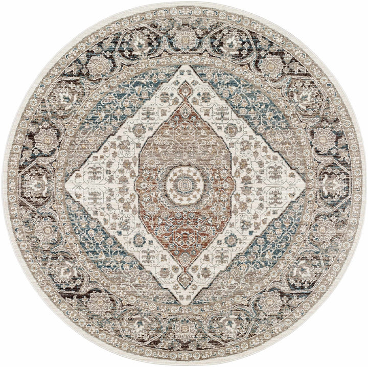 Baychester Traditional Brown Machine Woven Area Rug - The Rug Decor