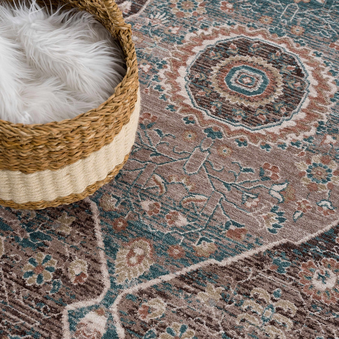 Baychester Traditional Style Brown Area Rug - The Rug Decor