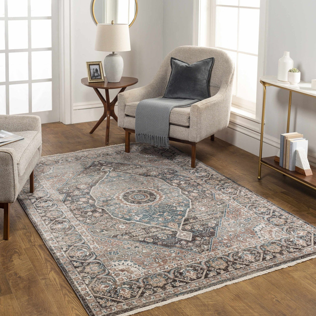 Baychester Traditional Style Brown Area Rug - The Rug Decor