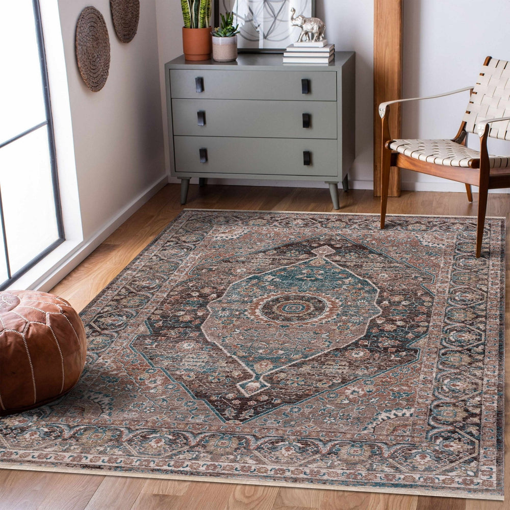 Baychester Traditional Style Brown Area Rug - The Rug Decor