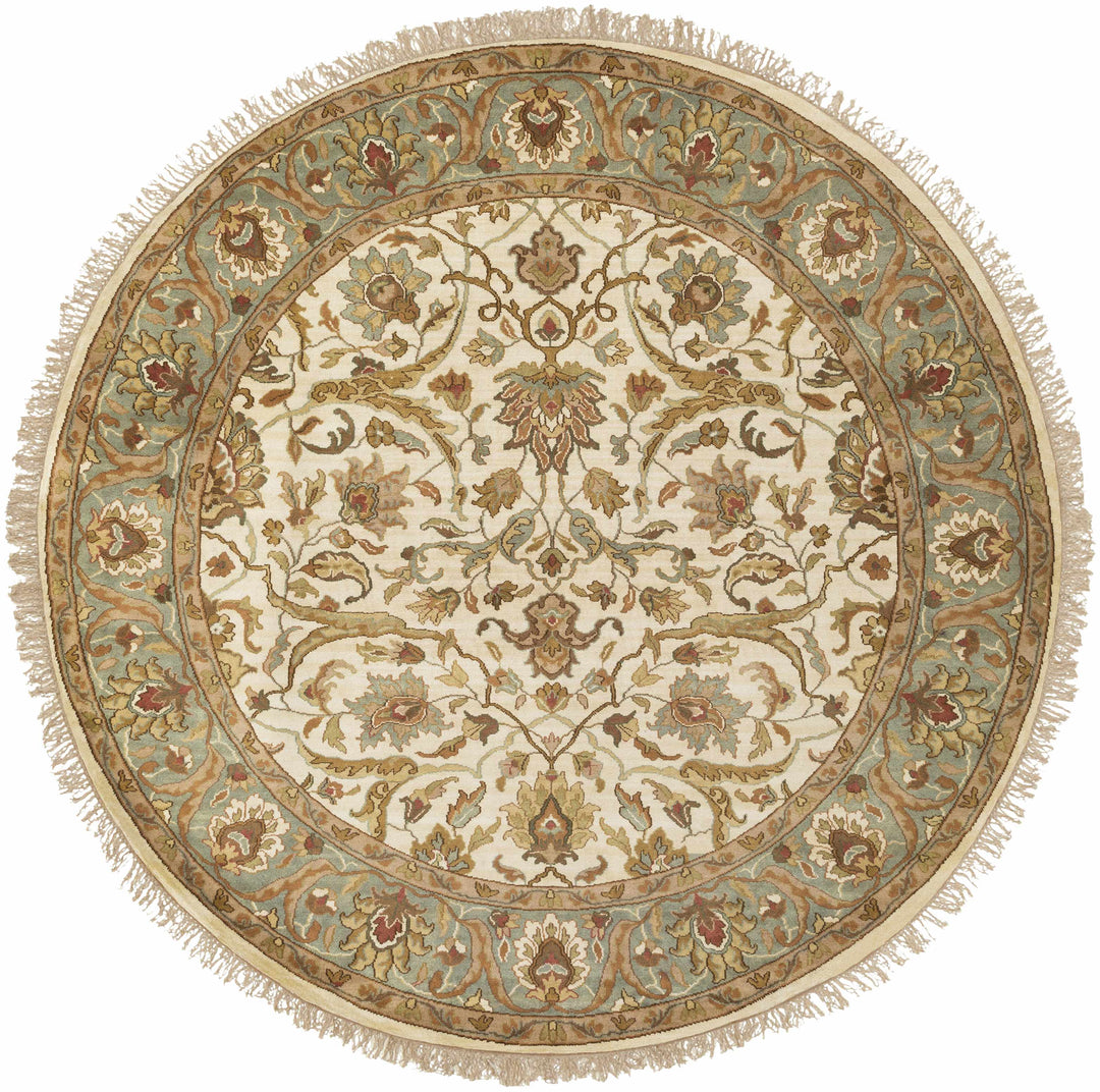 Baylis Beige And Blue Traditional Style Hand Knottted Area Rug