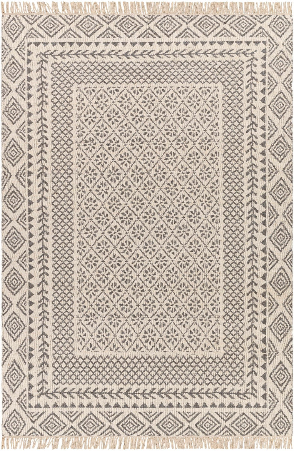 Bayou Bohemian Beige And Gray Area Rug - The Rug Decor