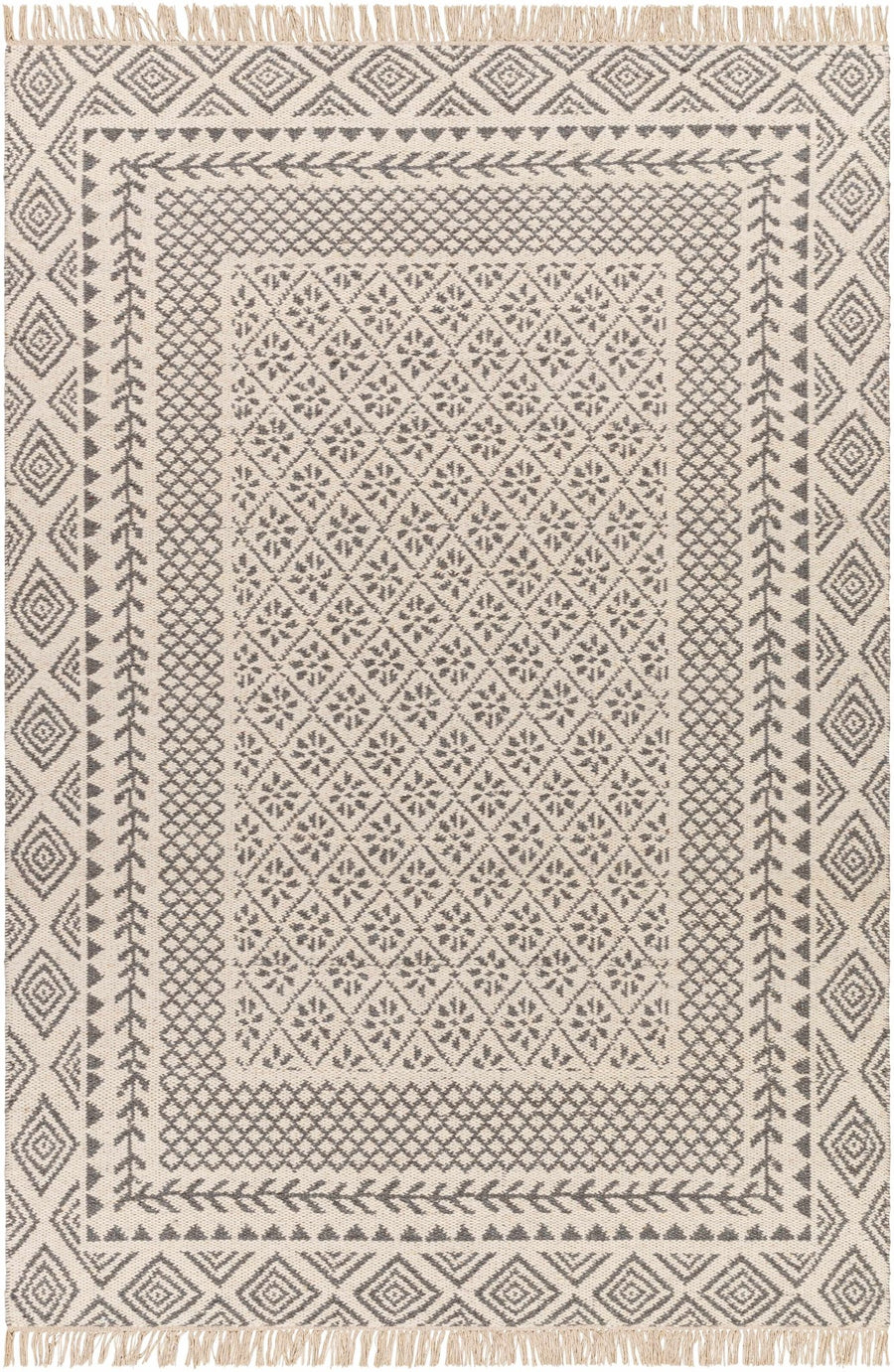 Bayou Bohemian Beige And Gray Area Rug - The Rug Decor