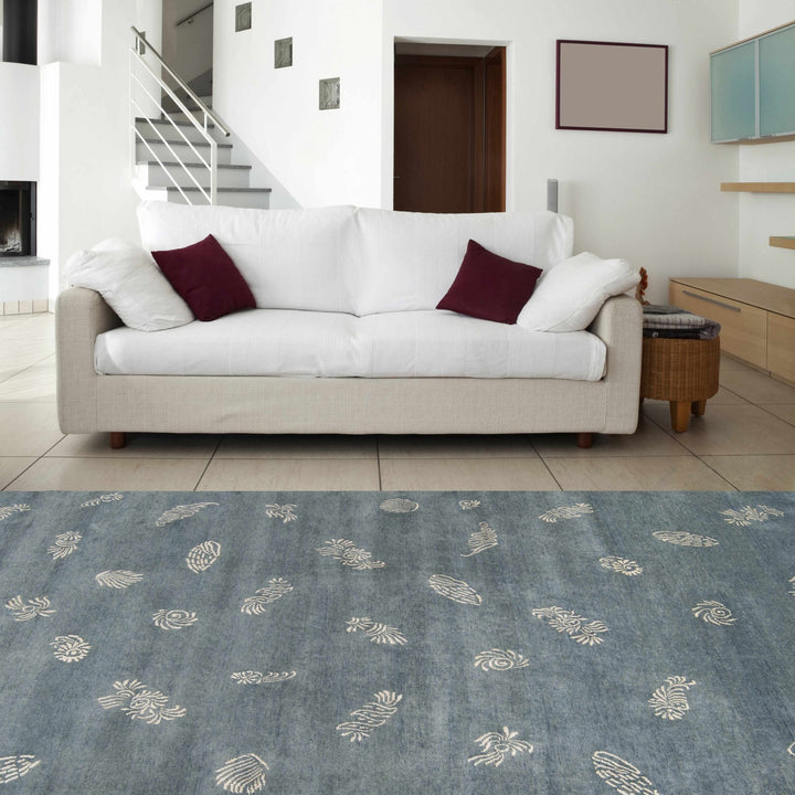 Beach Gray And Beige Area Rug - The Rug Decor