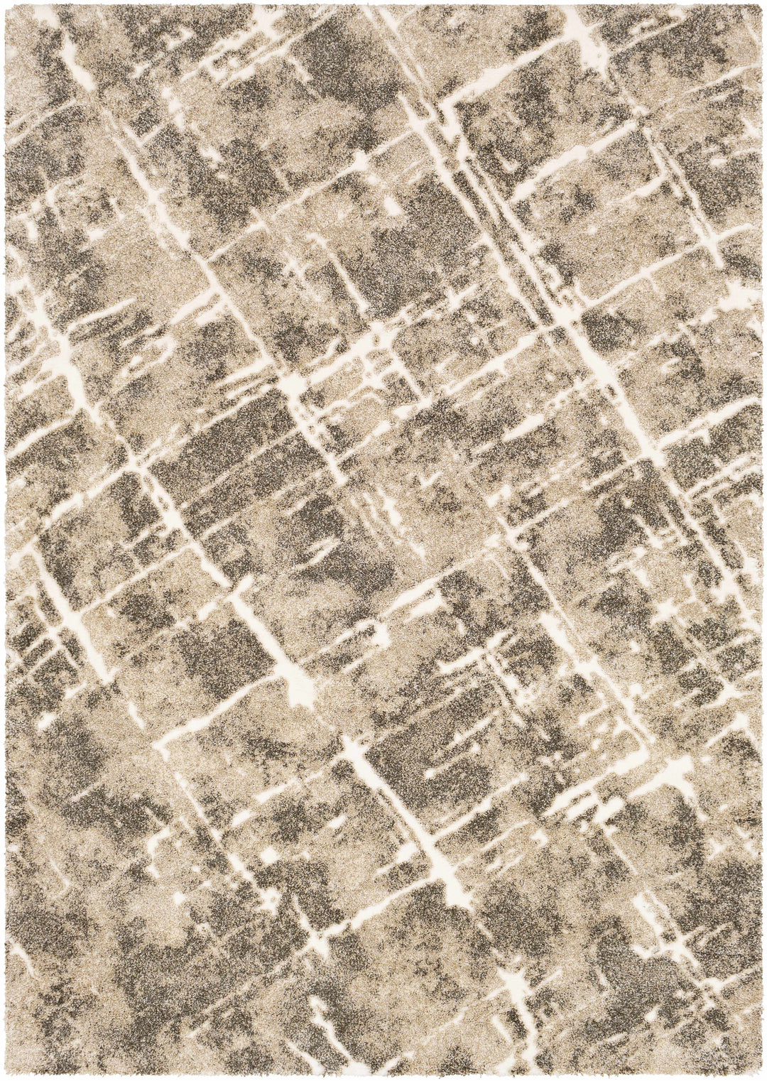 Bearsdale Beige And Gray Modern Abstract Design Area Rug