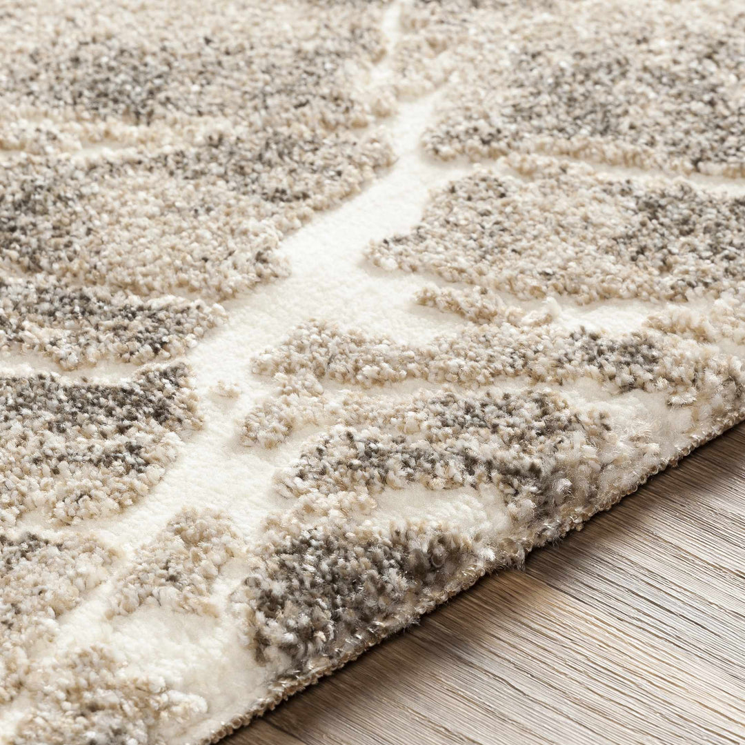 Bearsdale Beige And Gray Modern Abstract Design Area Rug