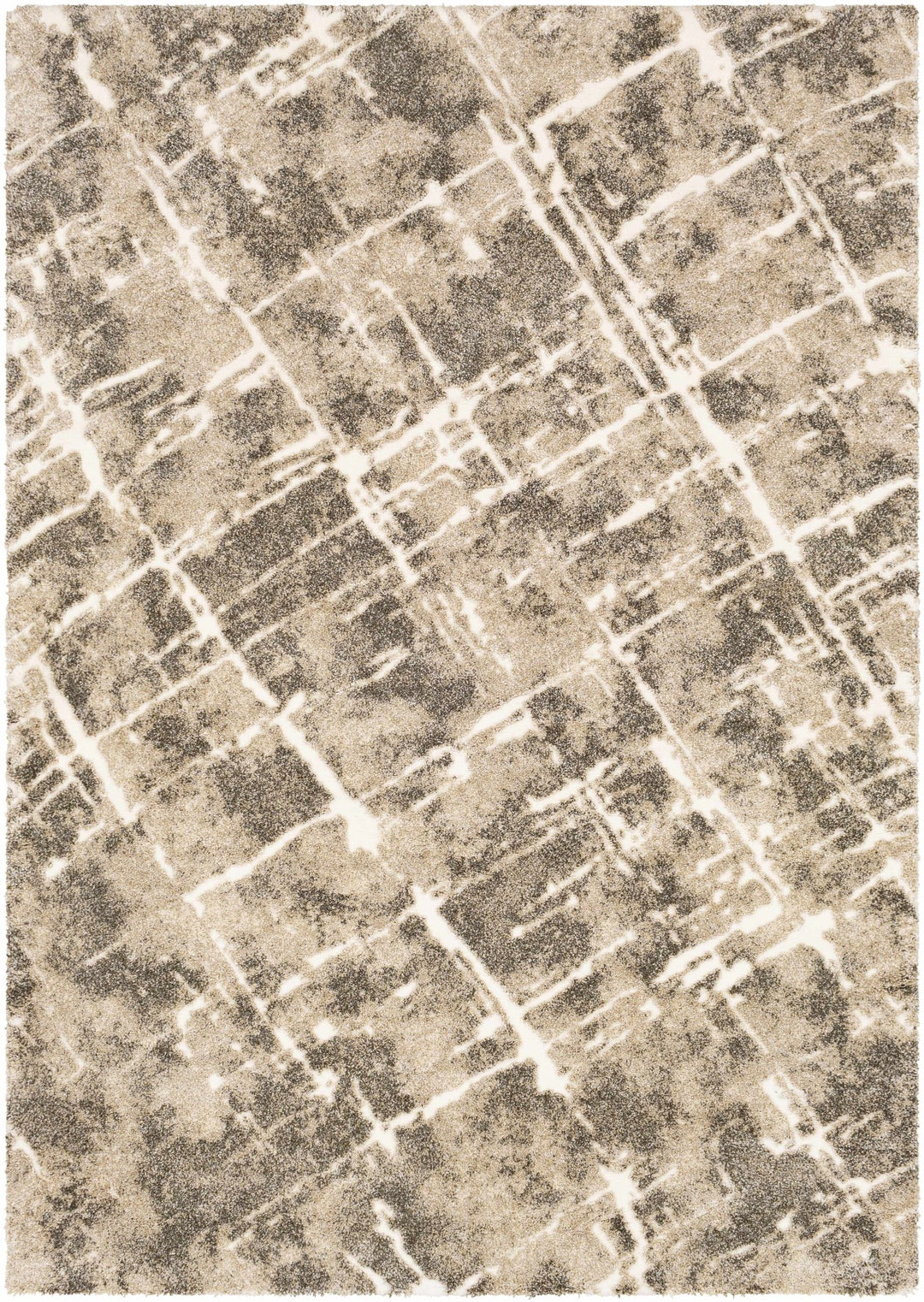 Bearsdale Beige And Gray Modern Abstract Design Area Rug - The Rug Decor
