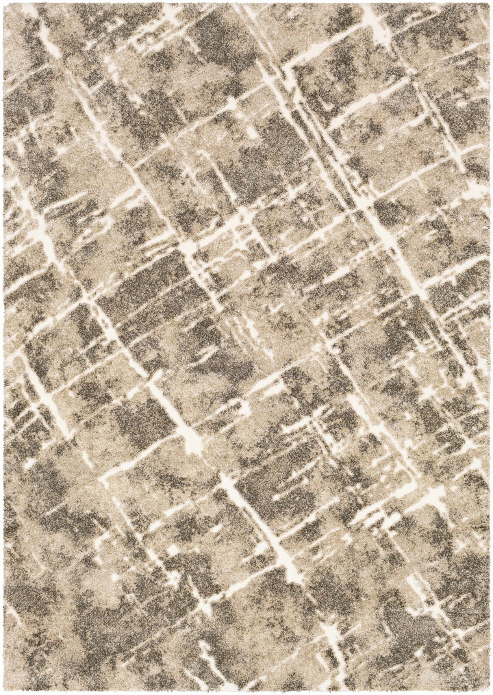 Bearsdale Beige And Gray Modern Abstract Design Area Rug - The Rug Decor