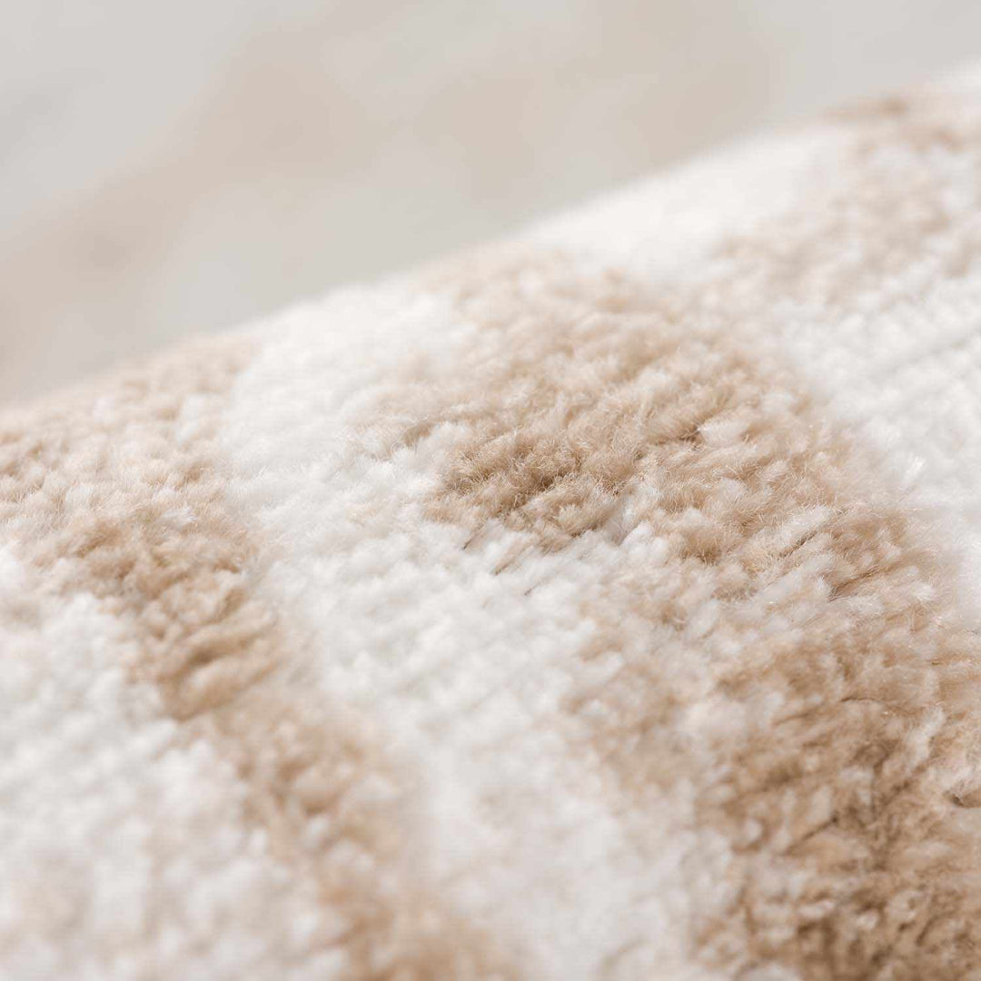 Beatus Modern Geometric Cream Washable Area Rug - The Rug Decor