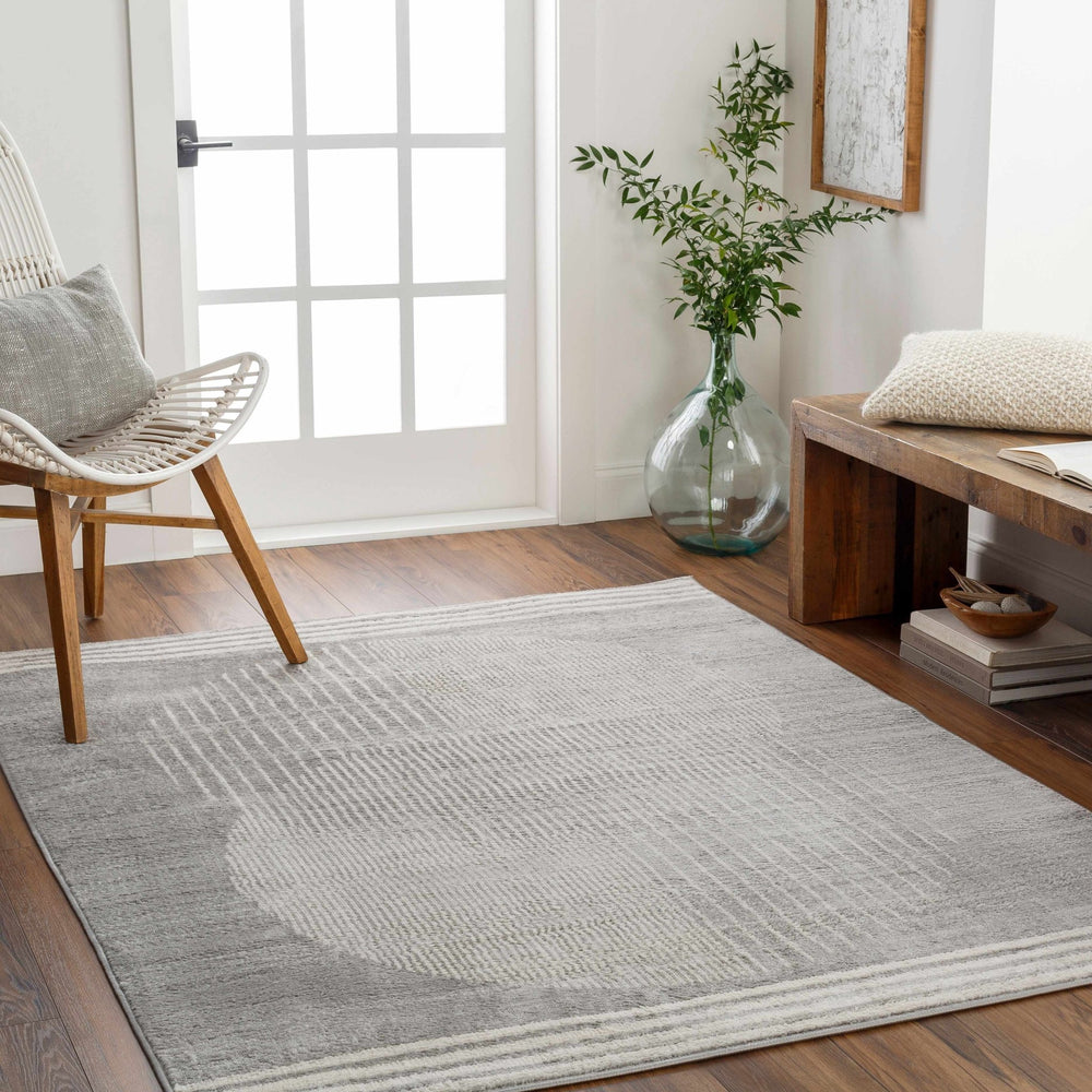 Beauregard Contemporary Style Gray Area Rug - The Rug Decor