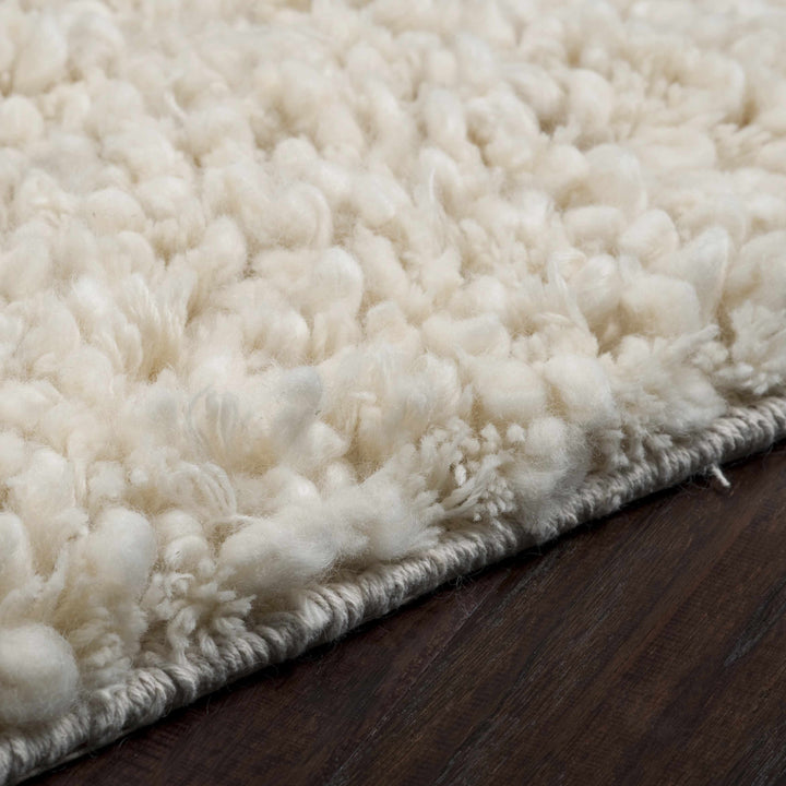 Bedias Hand Woven Modern Style Ivory Area Rug