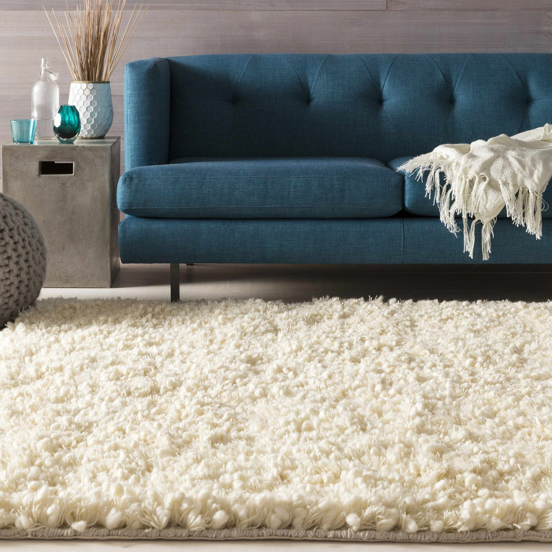 Bedias Hand Woven Modern Style Ivory Area Rug - The Rug Decor