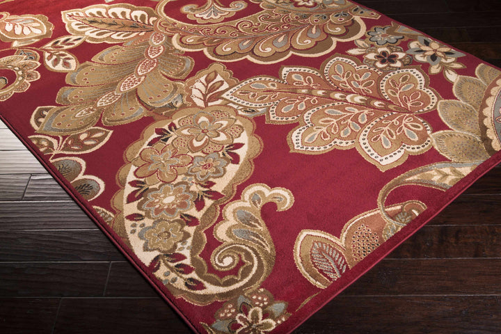 Beedeville Red And Brown Traditional Style Area Rug