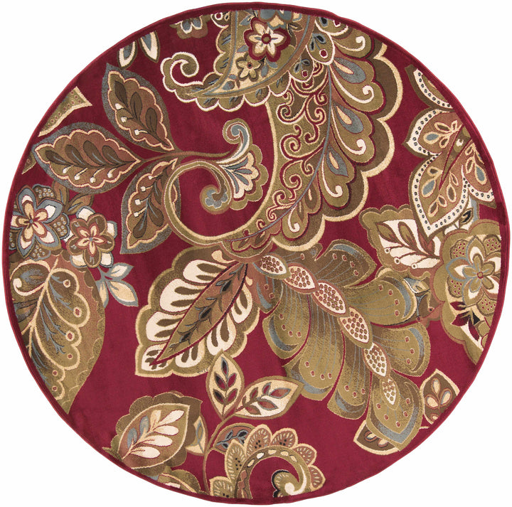 Beedeville Red And Brown Traditional Style Area Rug