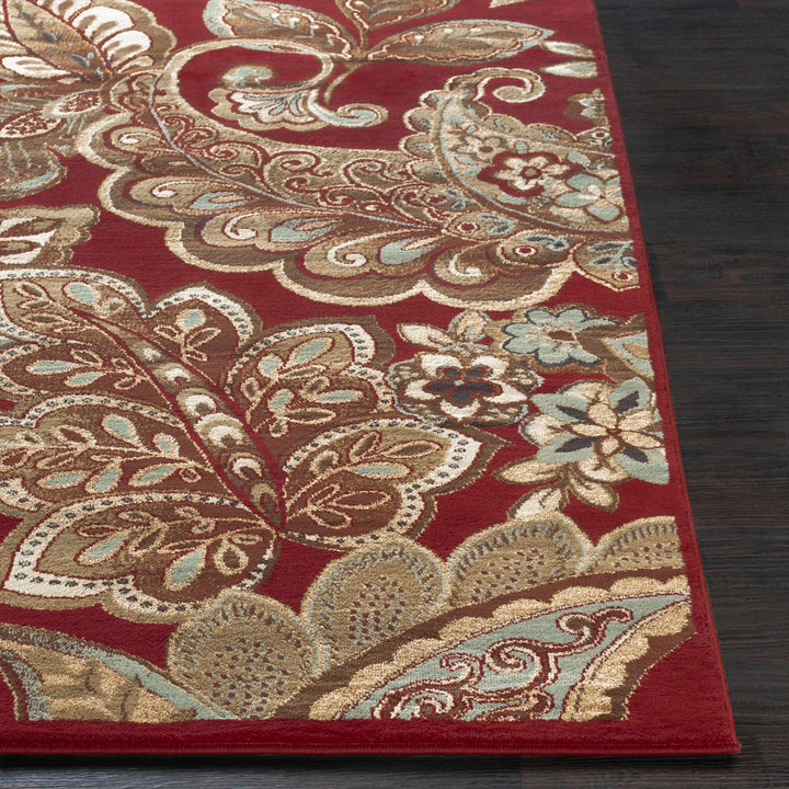 Beedeville Red And Brown Traditional Style Area Rug