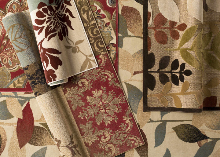 Beedeville Red And Brown Traditional Style Area Rug