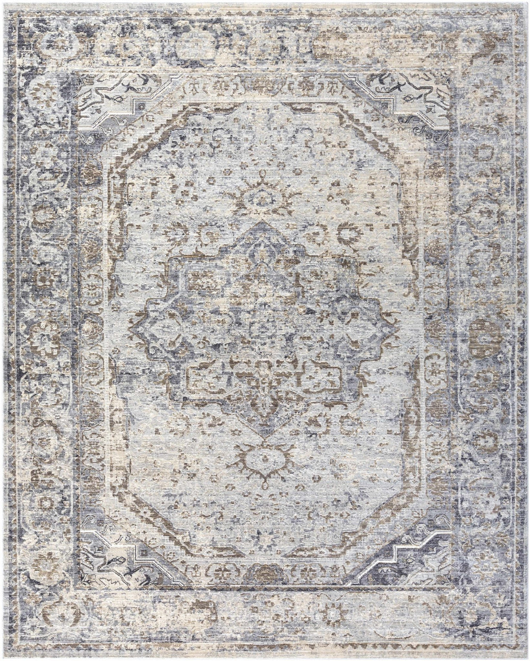 Beebe Traditional Style Brown And Gray Area Rug - The Rug Decor
