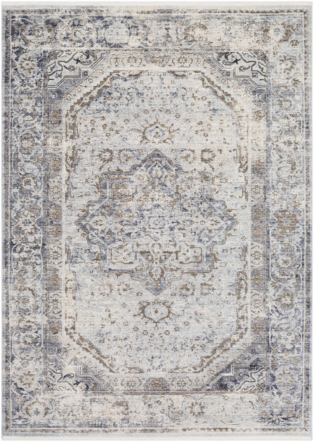 Beebe Traditional Style Brown And Gray Area Rug - The Rug Decor