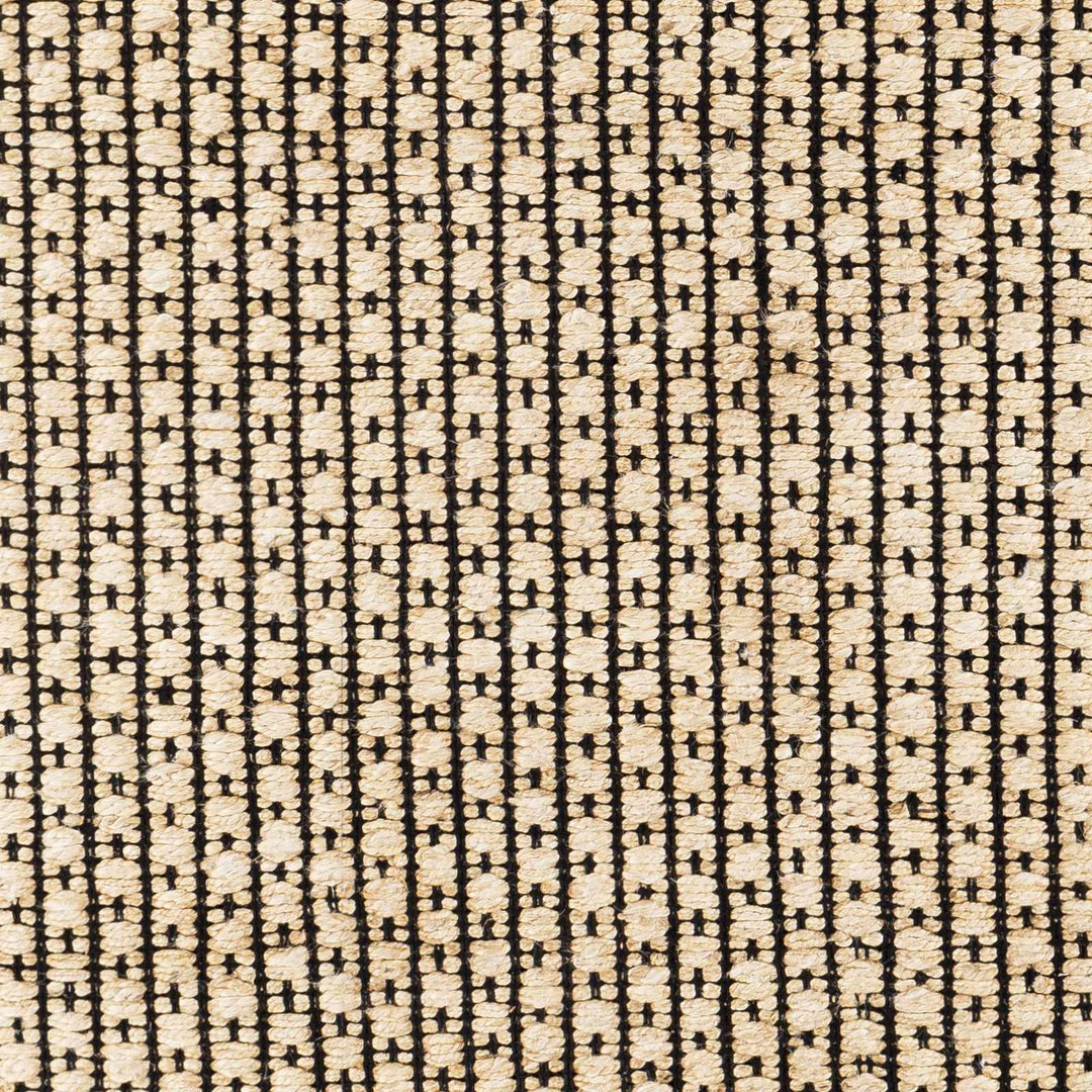 Beige And Black Hand Woven Natural Jute Rug - The Rug Decor