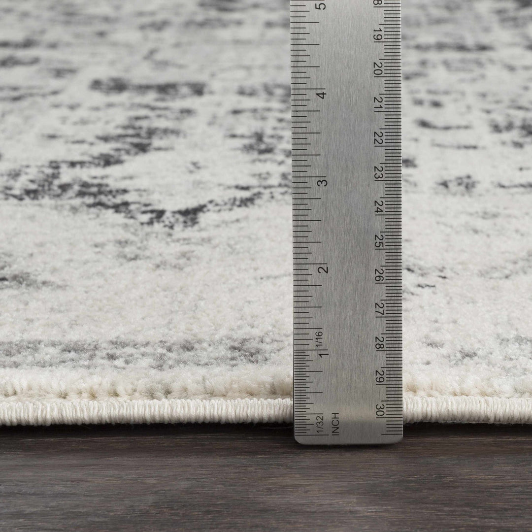 Beige and Black Traditional Medallion area rug - The Rug Decor