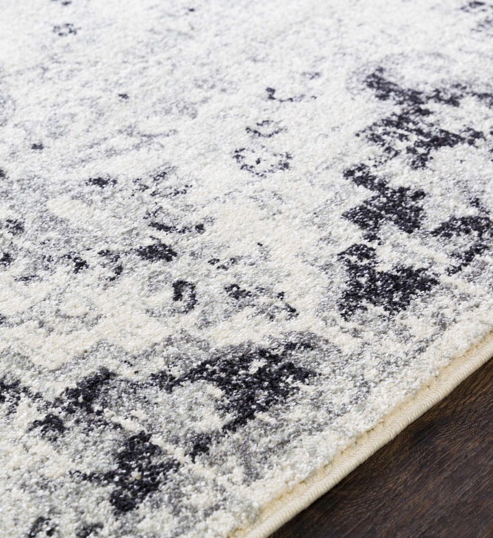 Beige and Black Traditional Medallion area rug - The Rug Decor