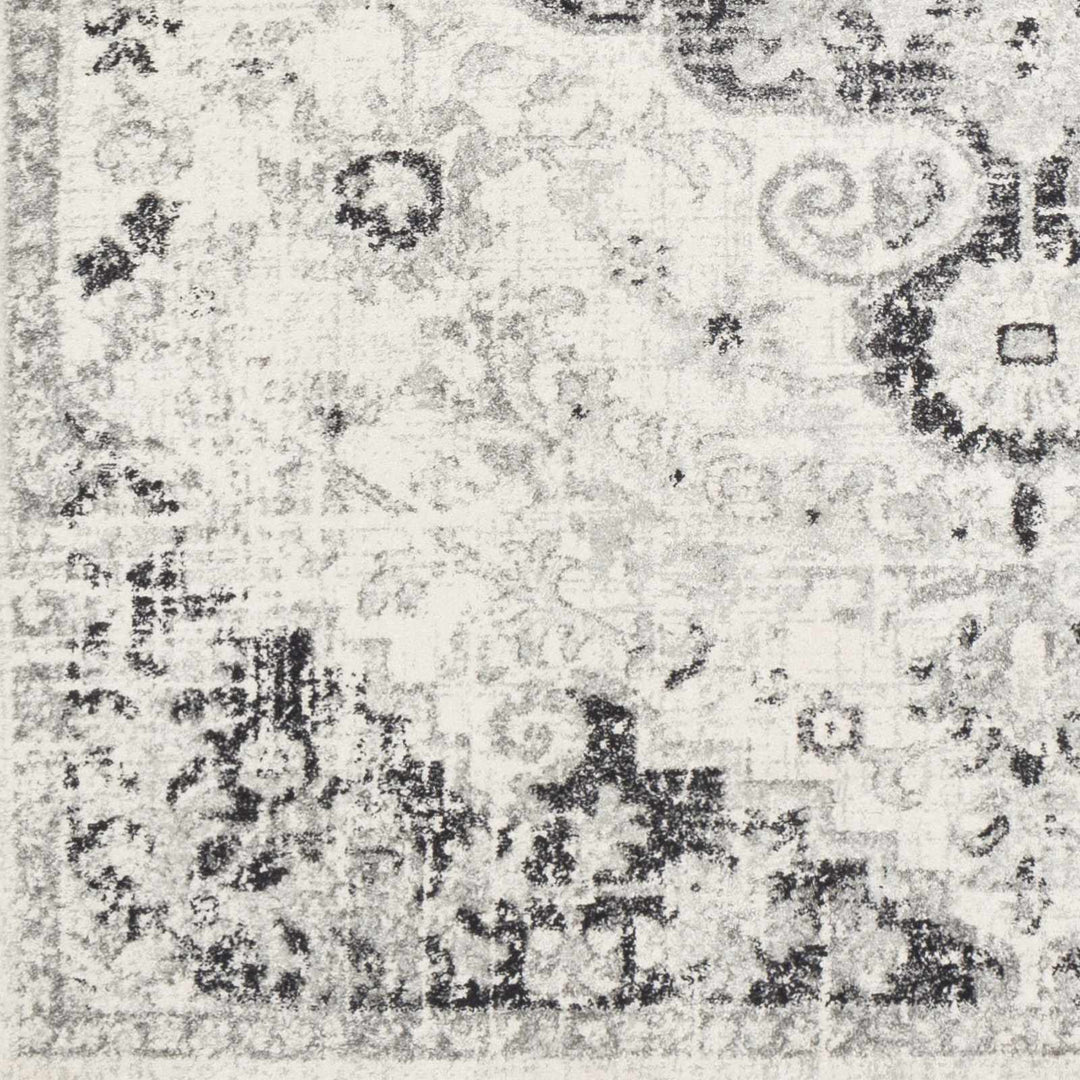 Beige and Black Traditional Medallion area rug - The Rug Decor
